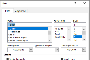 Setting the Default Font for Email Messages in Outlook