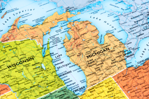 map of Michigan