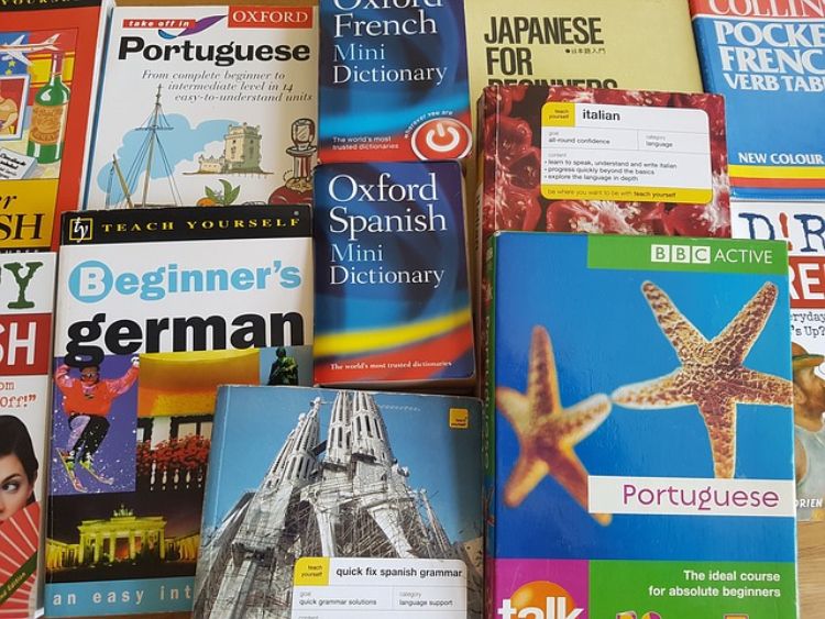Variety of language books