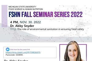 FSHN Fall Seminar Series 2022 - Dr. Abby Snyder