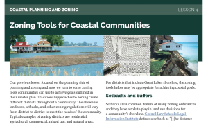 Coastal Planning and Zoning Course: Lesson 4