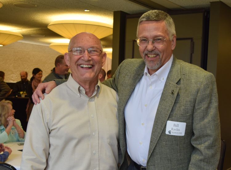 Larry Olsen, left, and Entomology chariperson Bill Ravlin.