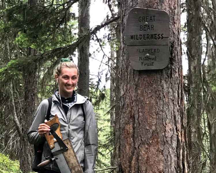 Gillian Chirillo in Great Bear Wilderness, Flathead National Forest