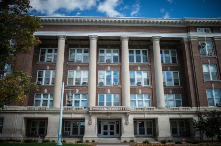 Photograph of Agriculture Hall at Michigan State University.