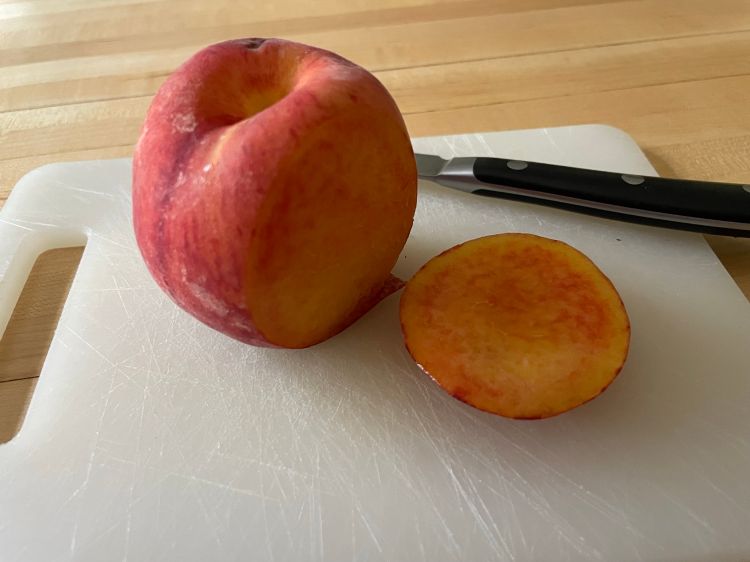 Sliced peach