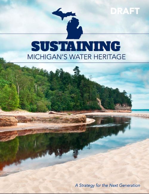Cover of the Office of the Great Lakes official water strategy document. | Office of the Great Lakes