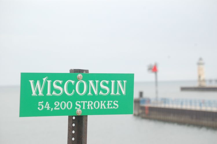 A sign, without content regulation, seen at the Manistee City Lake Michigan beach.