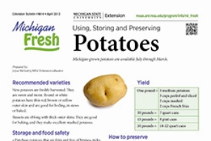Michigan Fresh: Using, Storing, and Preserving Potatoes (HNI14)