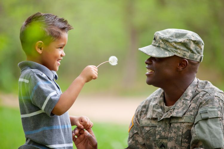 Deployment of a family member is a difficult time for children. Learn how to support them with these tips. Photo credit: MSU Extension