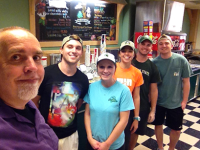 MSU Dairy Store employees and Kraig Ehm