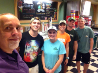 MSU Dairy Store employees and Kraig Ehm