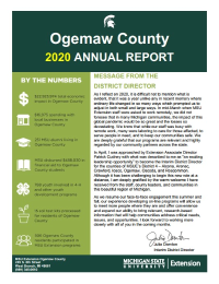 Ogemaw 2020 Annual Report Cover Photo