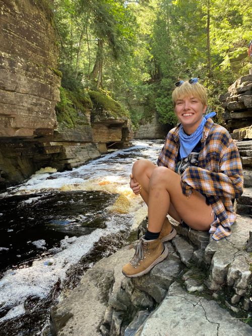 Abby at Canyon Falls