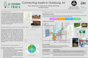 Connecting Assets in Vicksburg, MI Executive Summary and Poster