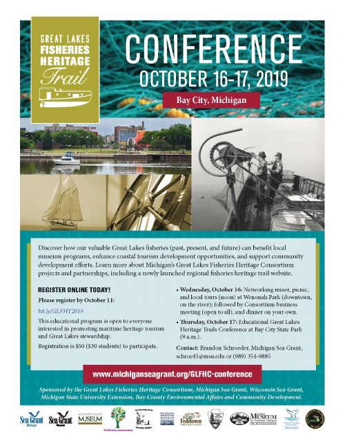 Flyer gives information about the Fisheries Heritage Trails Conference. Information on flyer is contained in article.