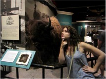 Brooke with bison