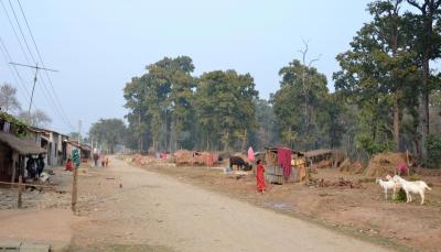 Village life on the east side of Chitwan National Park