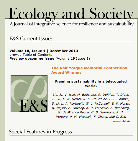 Ecology and Society