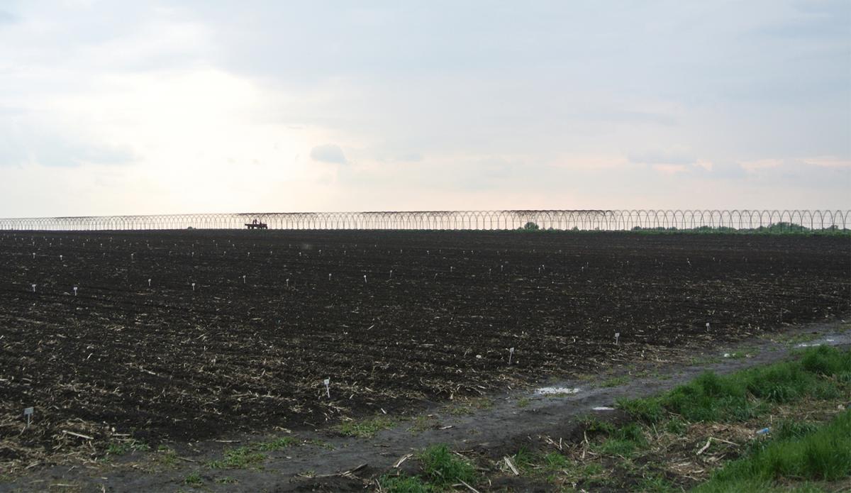 A field of corn stubble in China's Heilongjiang Province