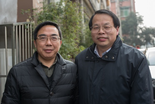 Hemin Zhang and Jack Liu at the Wolong Nature Reserve