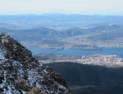 Hobart from above
