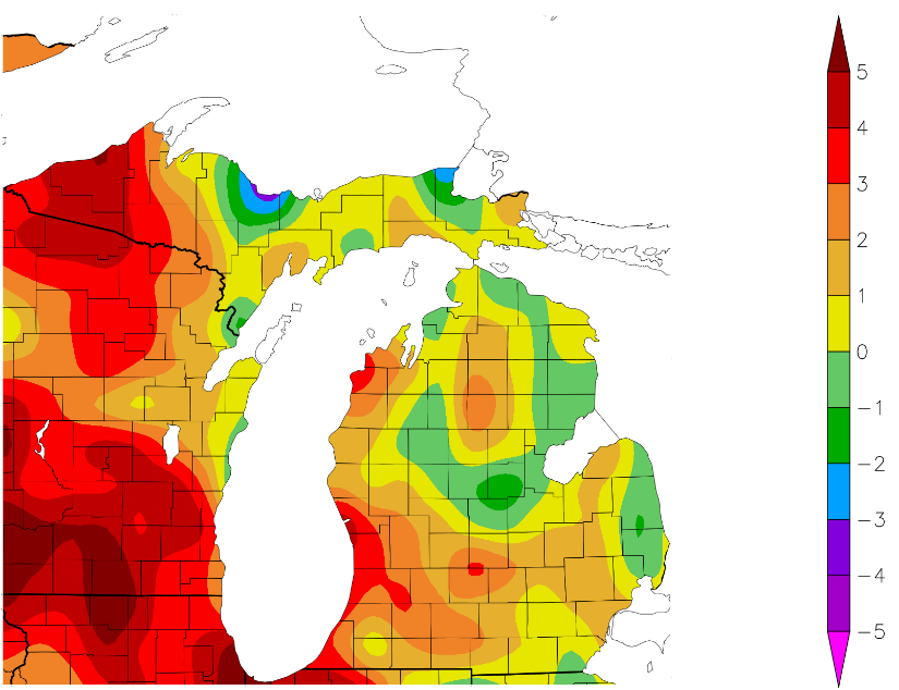 michigan annual snowfall