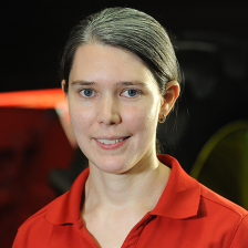 Laura Lindsey in red OSU polo shirt