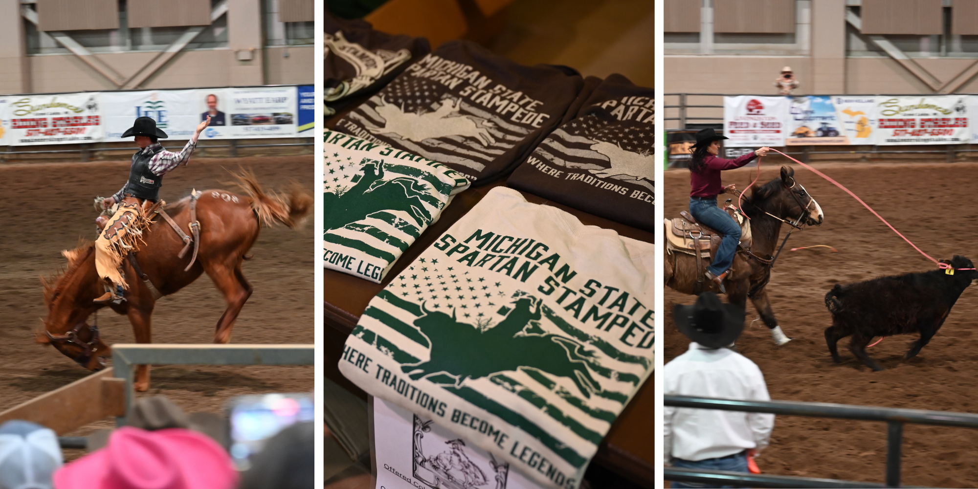 A collage of images from the 2026 Spartan Stampede Rodeo.