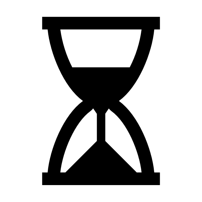 Icon of a sand clock