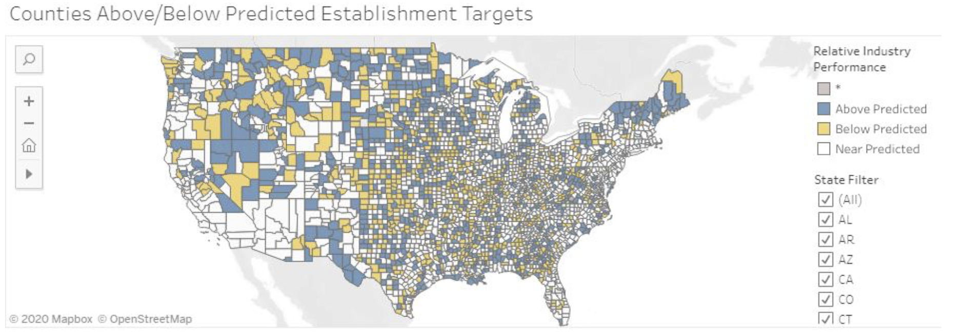 Mapping Dashboard Map