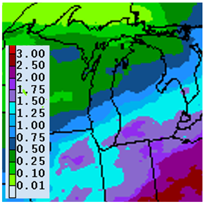 Precipitation forecast 