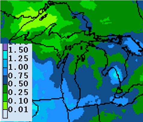 Precipitation forecast for May 21-28