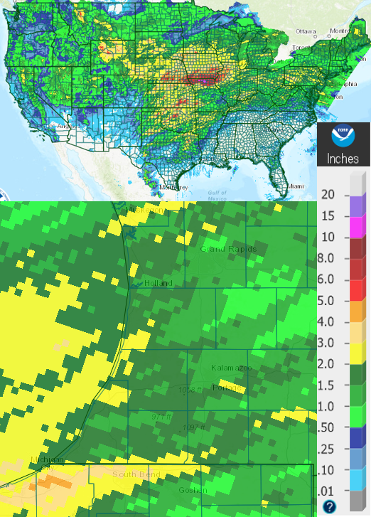 Precip totals