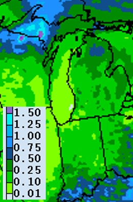 Precipitation forecast for June 10-17.