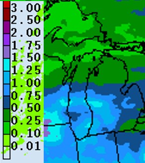 Precipitation forecast for June 25-July 2, 2020