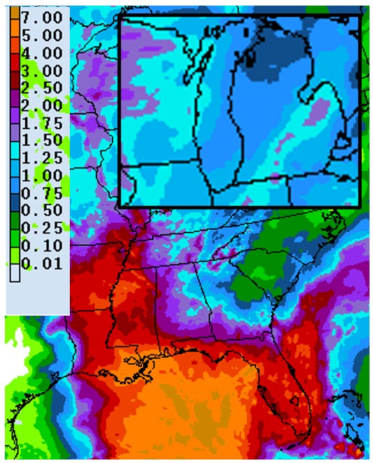 Precipitation forecast 