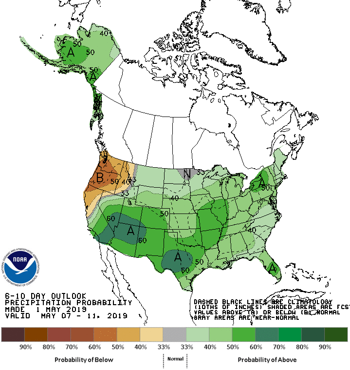 NOAA 6-10 Day Outlook 