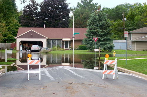 flooded street