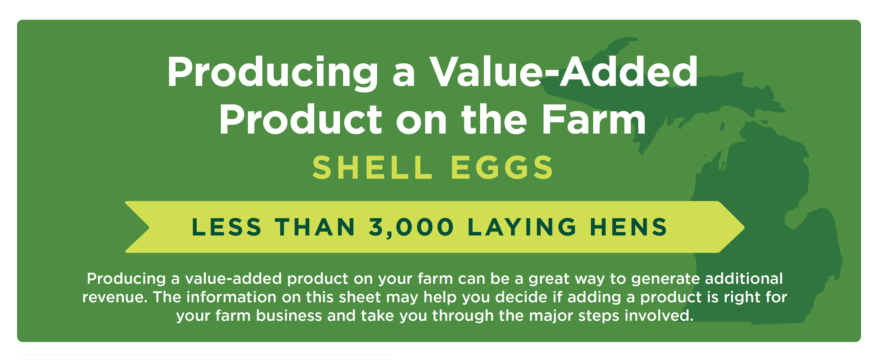 Producing a Value-Added Product on the Farm: Shell Eggs - Less than 3,000 Laying Hens