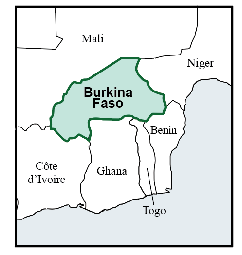 Burkina Faso map