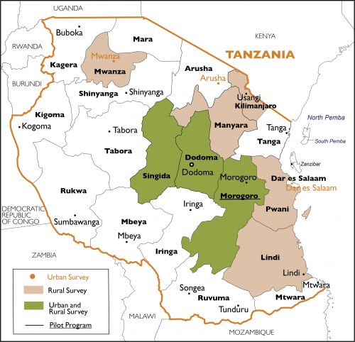 TanzaniaRegionsMap