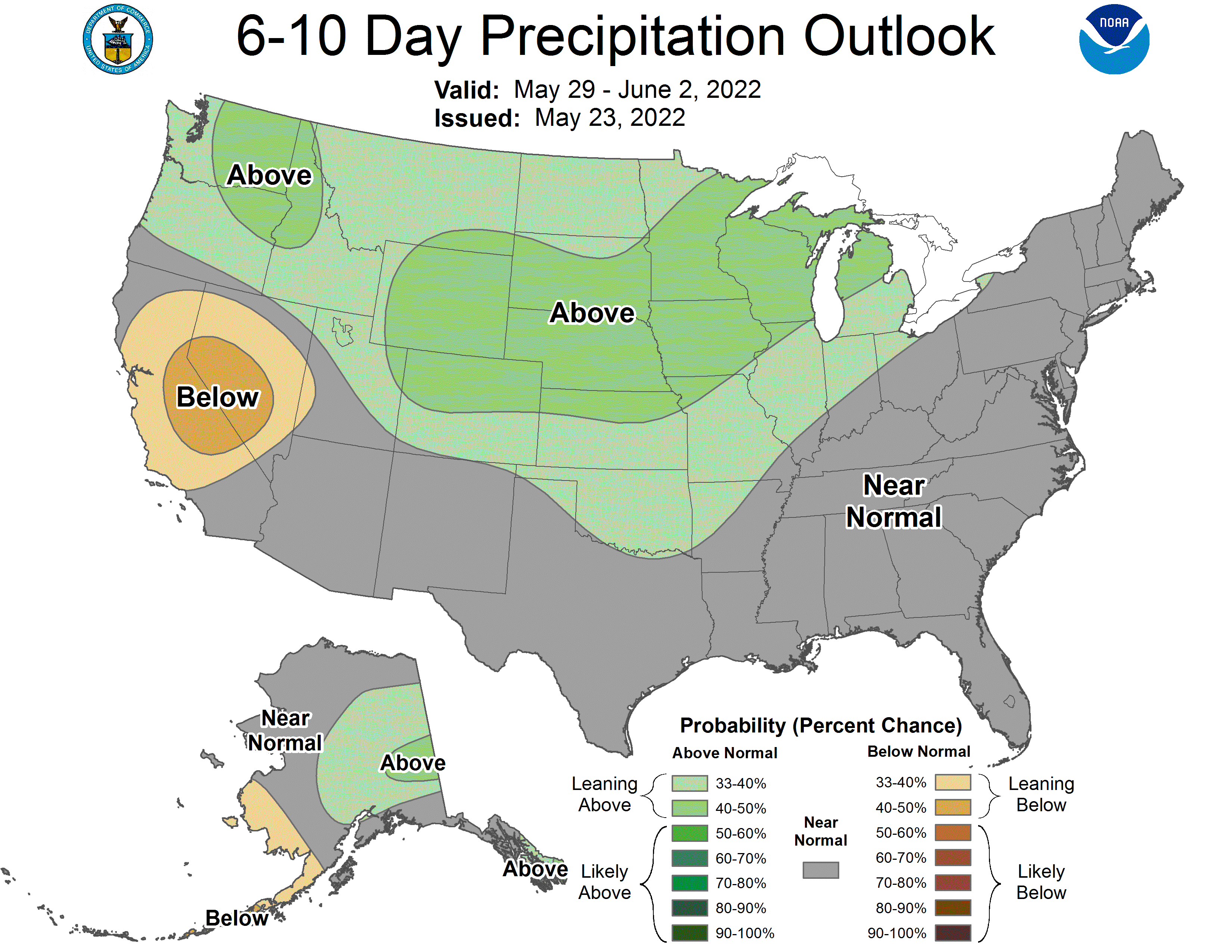 NOAA 6-10 day forecasts. Source: NOAA.