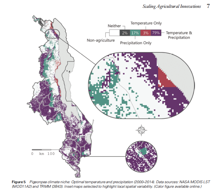 geovisualization of pigeon pea photo