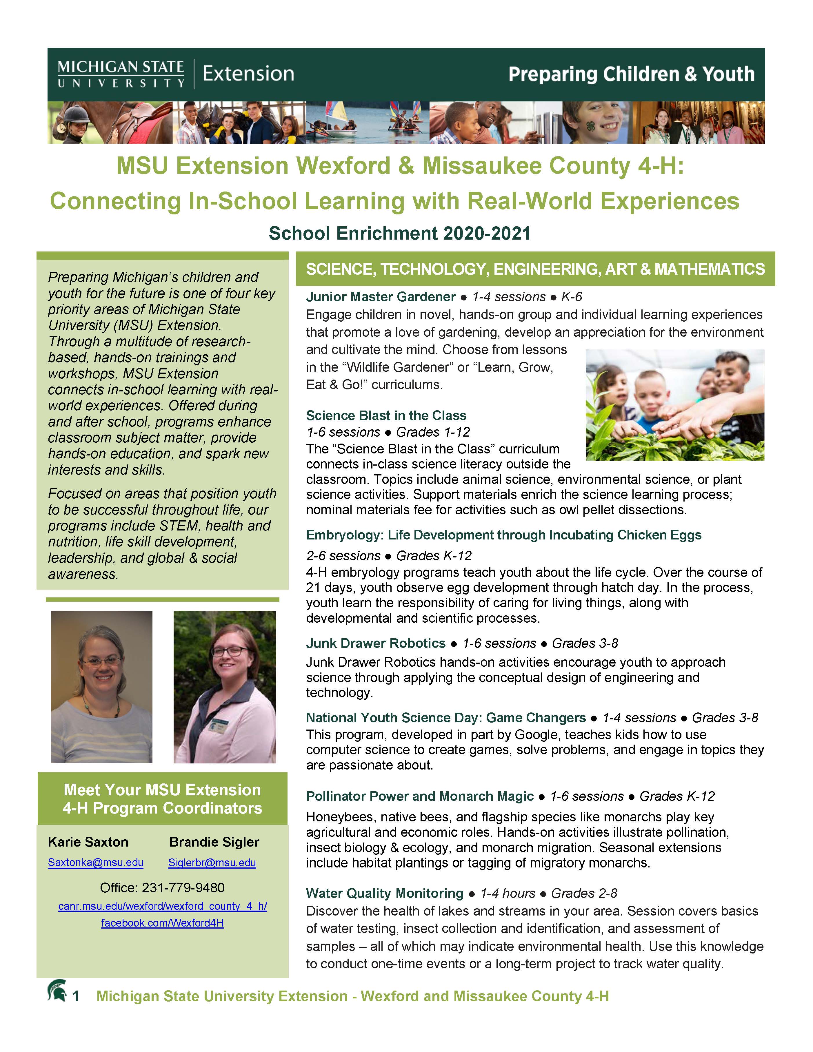 IV. Hen Programs as a Tool for Teaching Responsibility