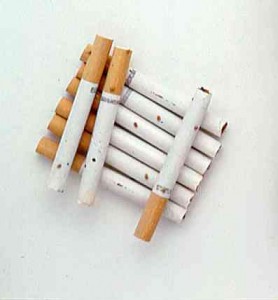 Cigarette beetle infested cigarettes