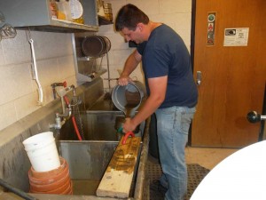 Figure 1: Processing a soil sample for nematodes