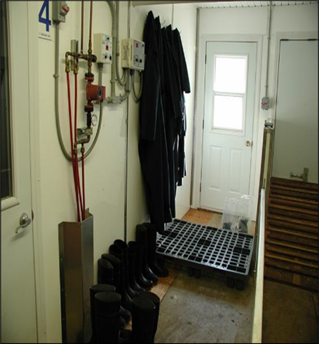 Entryway of a barn