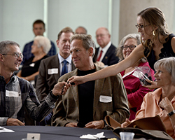 Bob Chipman, Scott Reinholt, Abigail Reimel and Patricia Chipman at the 120th LAnniversary.