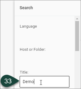 Relate search window for the Relationships tab with a unit name typed into the Title field.