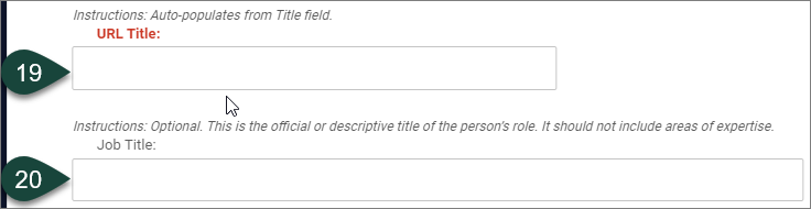 URL and Job Title fields.